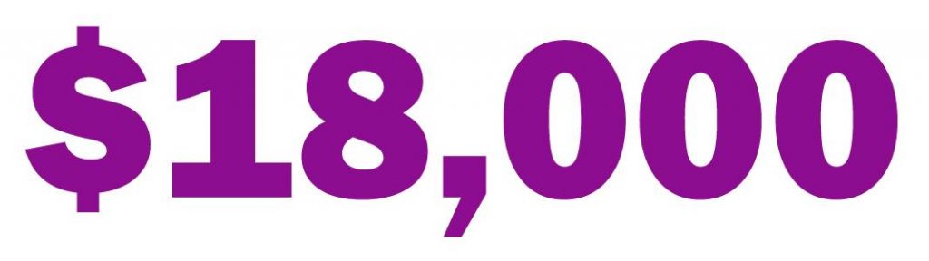 $18,000